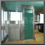 výtahy Triplex cz, Maxi dveře - zelené sklo TRAVEL 500